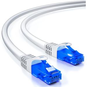 Câble Ethernet 30 M cat5e Câble réseau - avec 15 pcs Cordon Clips -  Cdiscount Informatique