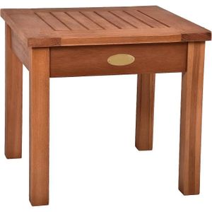 TABLE DE JARDIN  Table d'appoint eucalyptus - 40 cm - Aspect teck -