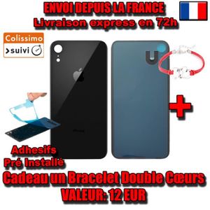 Vitre Arrière(Back Housing)iPhone XR Noir (Platinum)