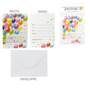 Carte Invitation Anniversaire Fille Cdiscount
