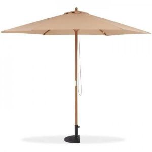 PARAMONDO Parakoala parasol en bois 3m blanc rond