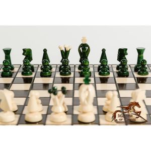 JEU SOCIÉTÉ - PLATEAU Grand ROYAUME 35cm / 13.8in Jeu d'échecs en bois f