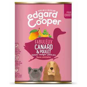 CROQUETTES Boîte pour chien Edgard Cooper (Canard Poulet, Banane, Mangue et Pois)