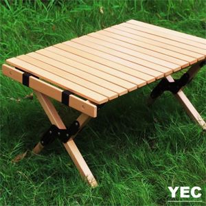 TABLE DE CAMPING Table de camping pliable en bois - YEC - 60*60cm -