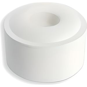 BUTÉE - CALE-PORTE Butoir de sol caoutchouc blanc cylindrique hauteur 25mm diamètre 40mm - AVL - BB44025
