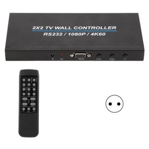 Vidéoprojecteur PAR- Contrleur de mur vidéo 2x2 Interface Multimédia HD 2x2, Contrleur de Mur Vidéo, Affichage HD video videoprojecteur Prise UE