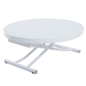 TABLE BASSE Table basse ronde relevable et extensible SATURNA 