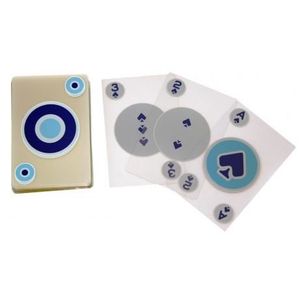 CARTES DE JEU Cartes à jouer transparentes - Kikkerland Bleu