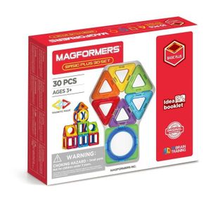 Blocs Magnétiques 120 Pièces – 20 Voitures à Friction – Construction 3D – STEM – Dès 3 Ans