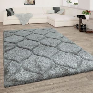 Tapis Gris Poils Longs
