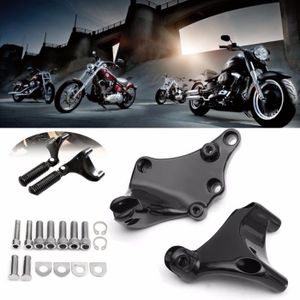CNC Passager Arrière Appui-pieds Supports pour Harley Sportster XL 883 1200 2004-2013