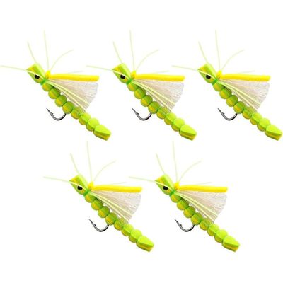 100 pièces/lot de 3 couleurs Glo Bug pêche à la mouche truite œufs insectes mouches matériaux de fixation (orange