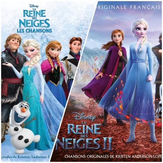 Pack 3 albums Disney CD 122 chansons : Best of disney + Reine des neiges 1  + reine des neiges 2 - enfant idee cadeau noel - Cdiscount Musique