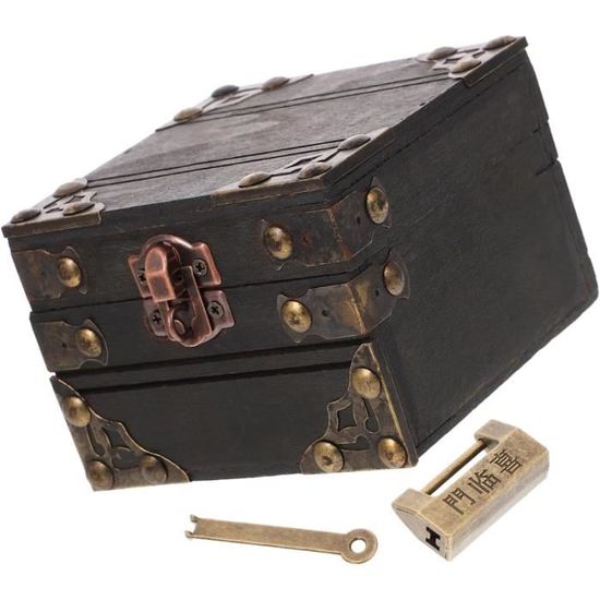 8 Boîtes En Bois à Peindre - 9x5.5x5.2cm - Avec Autocollants Diamant - Pour Bijoux Ou Loisirs Créatifs