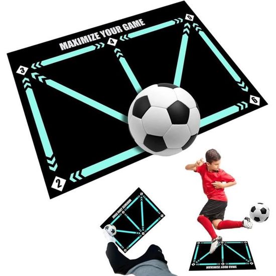 Tapis D'exercice De Basket – Dribble Et Agilité – Caoutchouc Antidérapant 86x120 Cm – Pour Jeune Et Adulte
