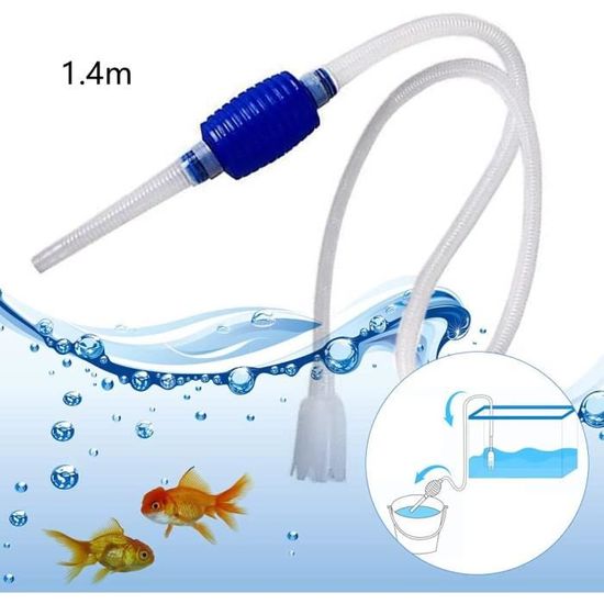 Aspirateur Pour Aquarium Avec Siphon | Nettoyage De Gravier Sans Électricité | Pour Poisson, Crevette, Petit Étang - 7