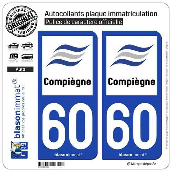 2B Corsica - Carte | Autocollant Plaque Immatriculation