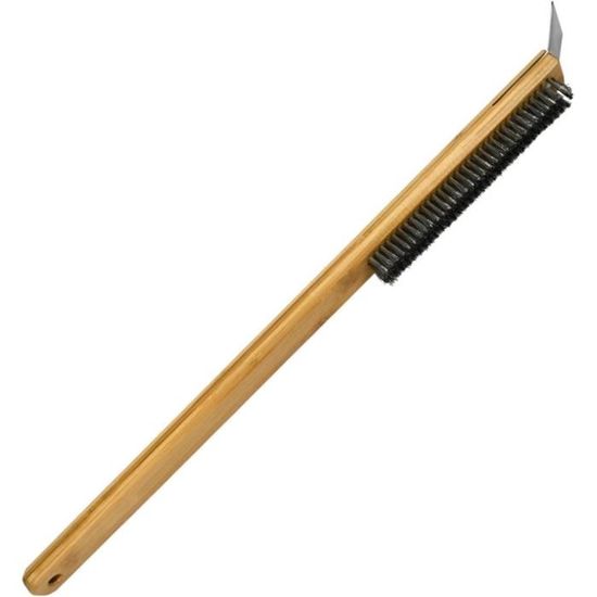 Brosse De Nettoyage Four à Pizza 2 En 1 Avec Grattoir - Nettoyant Réutilisable Pour Pierre à Pizza
