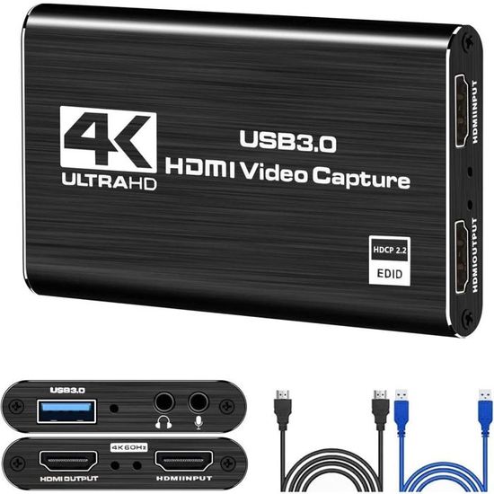 Carte de Capture vidéo Audio Rybozen 4K, périphérique de Capture vidéo