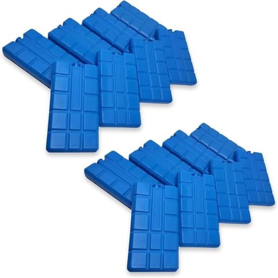 ToCi XXL Bloc Réfrigérant Pour Glacière, Bleu, 32 X 25 Cm, 800 Ml, Lot De 4