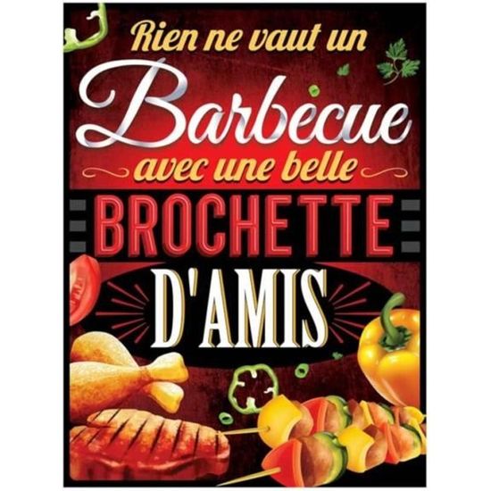Plaque Métal Vintage STC - Déco Murale "Famille Heureuse" 20x30cm