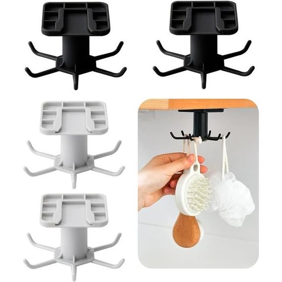 Porte-ustensiles De Cuisine Rotatif 360° - Récipient En Céramique Style Campagne, Beige