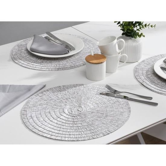 Sets De Table Dentelle Papier - 100 Pièces Ronds 11.4cm, Blanc, Pour Fêtes Et Gâteaux