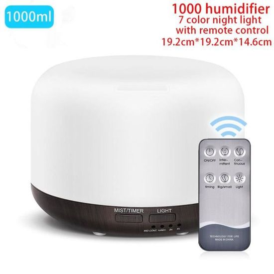 Humidificateur Ultrasonique MPM 300ml/h - 5L Huiles Essentielles Télécommande