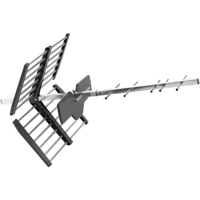 Antenne TV Intérieure Puissante 2025 - Amplificateur Signal 25dBi, Portée 120km, Base Magnétique, TNT HD Antenne TNT Intérieure HD