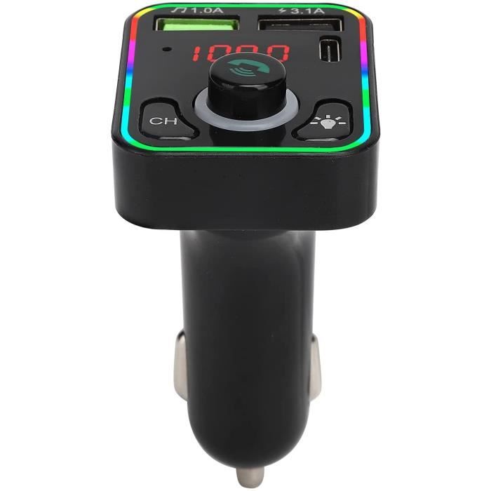 Adaptateur Bluetooth Voiture FM - Transmetteur MP3 Avec Chargeur USB Double Port - Kit Main Libre - Support TF/USB