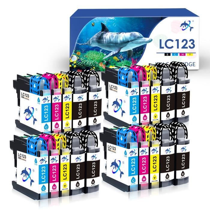 FINEST-4U LC123 xl 20 Cartouches d'encre Compatibles pour Brother LC123 ...