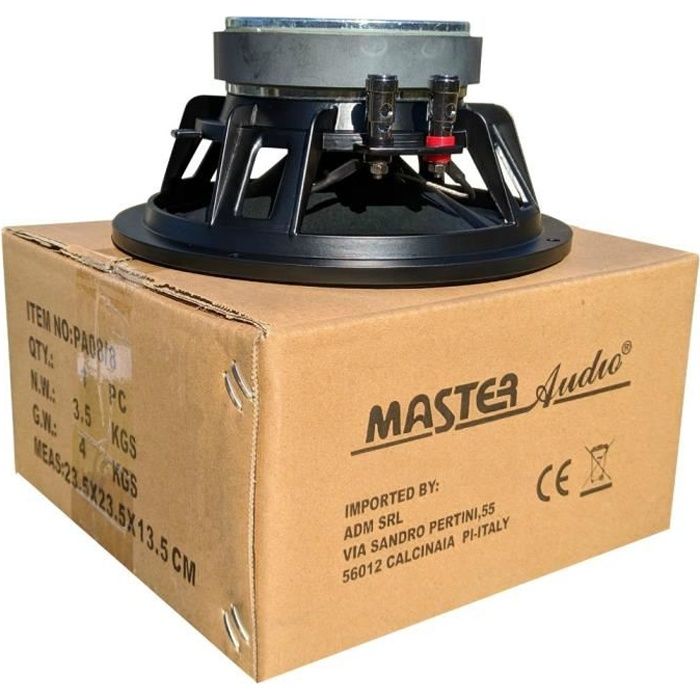 1 MASTER AUDIO PA08/8 haut-parleur woofer 20,00 cm 200 mm 8\