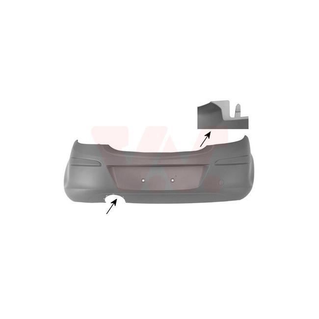 Pare-choc arrière Opel Corsa D sport 5 portes 2011-2014 AC67576