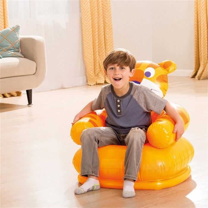 Cartoon Creative enfants canapé gonflable maison jaune animal Seat DOY90718004A