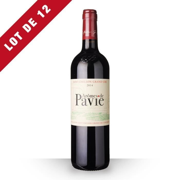 12X Aromes de Pavie 2014 Rouge 75cl AOC Saint-Emilion Grand Cru - Vin Rouge