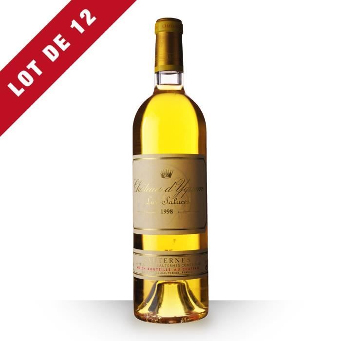 12X Château d'Yquem 1998 Blanc 75cl AOC Sauternes - Vin Blanc