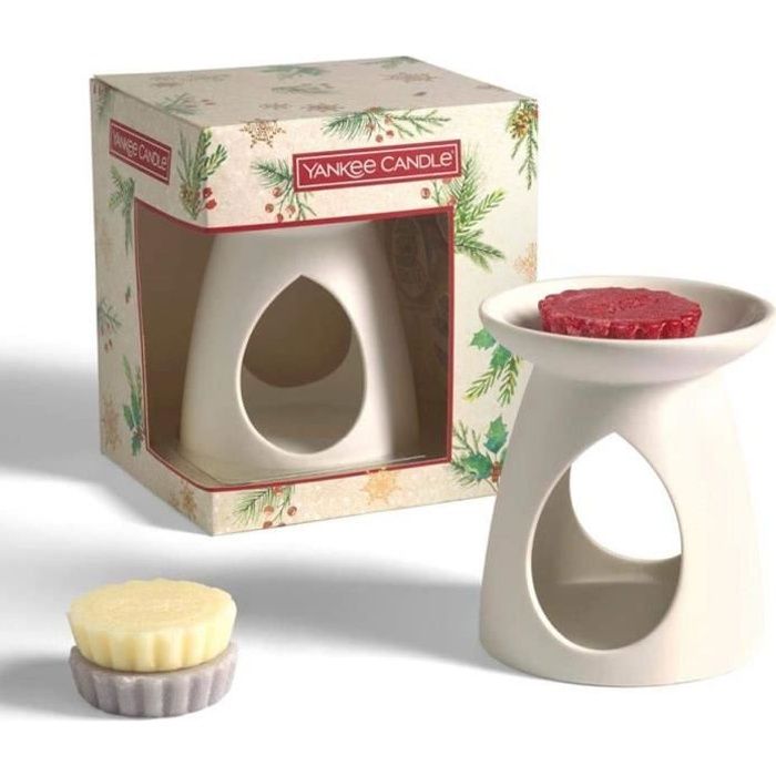 Collection Magical Christmas Morning Bougies parfumées de Noël 18 bougies chauffe-plat et 1 photophore Yankee Candle Coffret cadeau