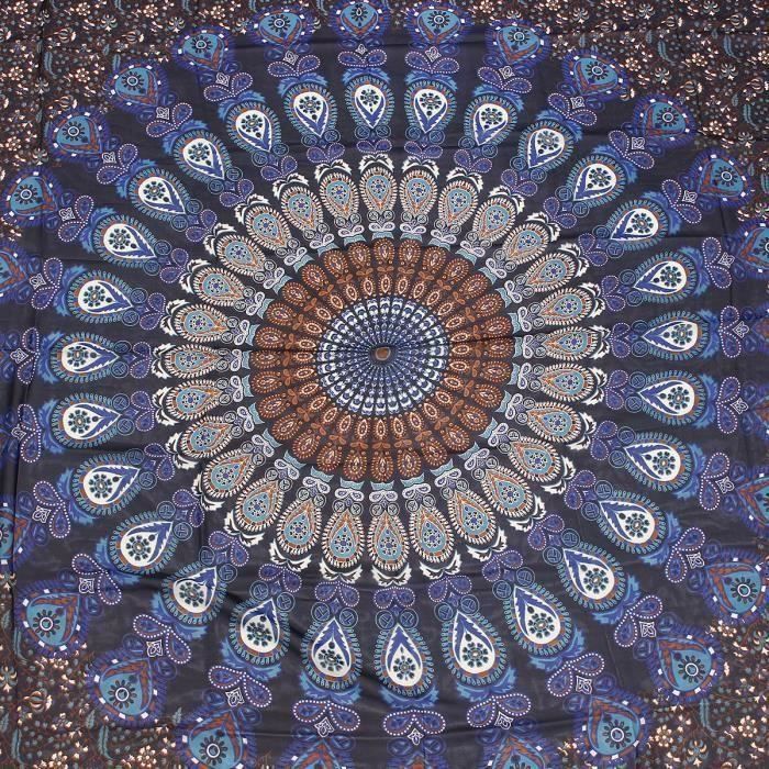 Tenture Murale Tapisserie Mandala Bohémienne Style Hippie Couvre-Lit Drap De Plage TYPE B FR13890