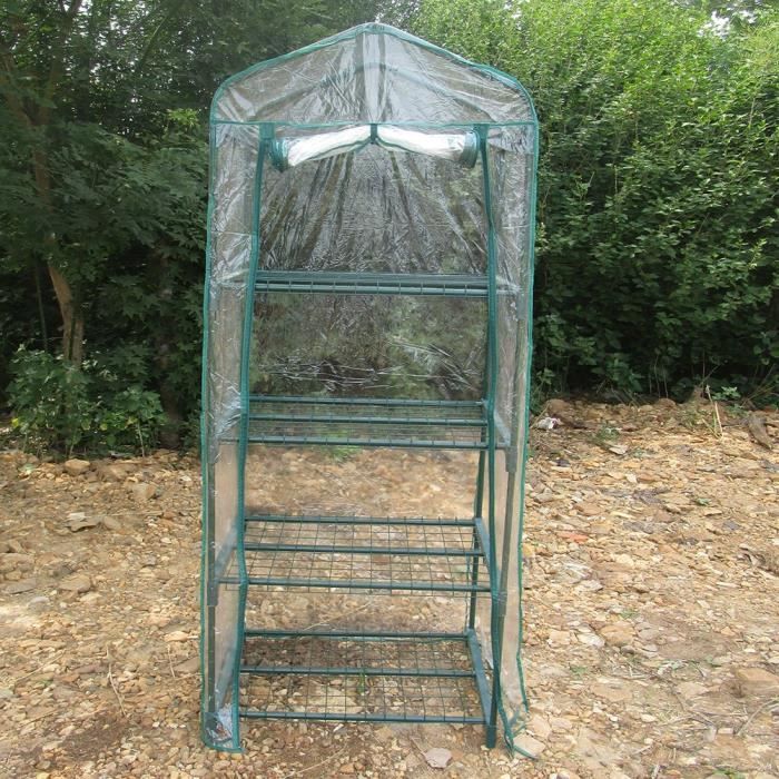 Serre de jardin balcon terrasse serre PVC imperméable transparent(sans support)