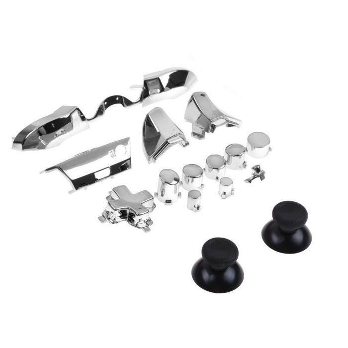 DAMILY® Accessoires de modification de manette de jeu Jeu de boutons de poignée XBOX ONE 3,5 mm-argent