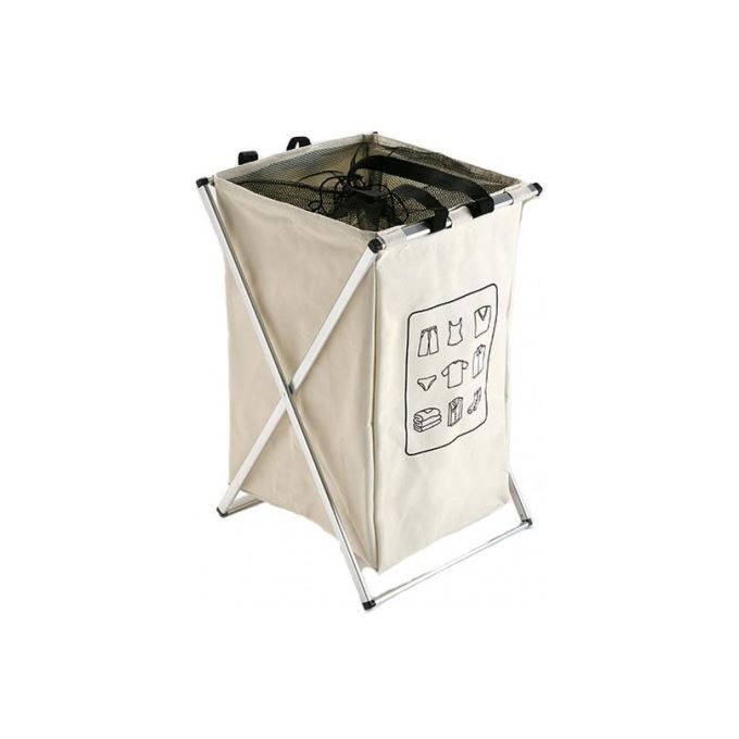 Panier à linge beige