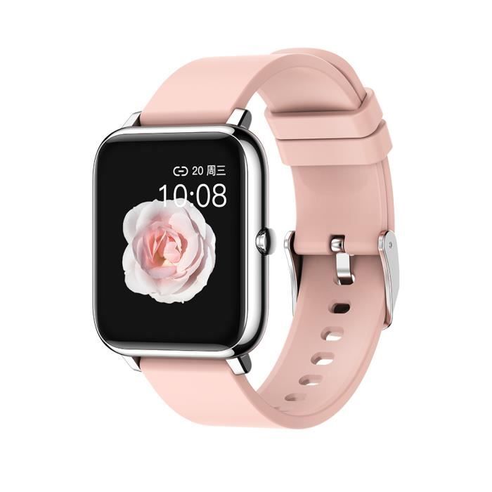 Montre connectée sport multifonction surveillance de la santé grand écran IPS bluetooth IP67 -Rose