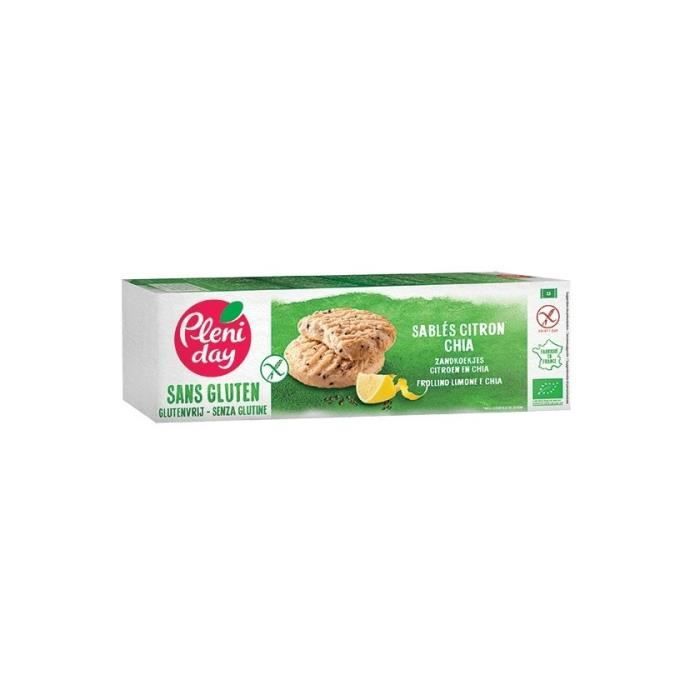 DATE DÉPASSÉE - Sablés Citron et Chia Sans Gluten Bio - Date de Durabilité Minimale : 23/12/2021 - PLENIDAY