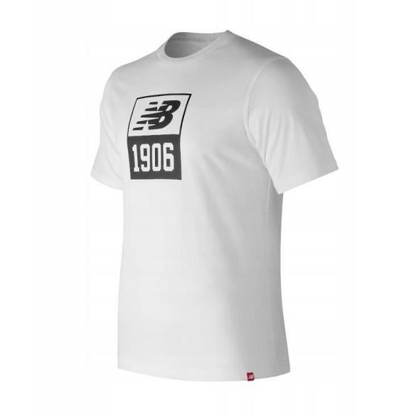 T-Shirt NEW BALANCE ESSENTIALS 1906 MT83572WT Blanc Homme