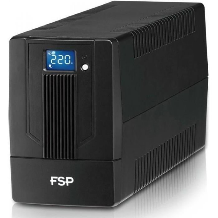 FSP iFP 1000 - Onduleur UPS Line-interactive 1000 VA avec ecran tactile LCD, connecteurs RJ11/45 et port USB