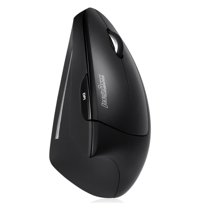 Perixx PERIMICE-713N, Souris ergonomique verticale sans fil - Nano Recepteur - PPP 1000/1500/2000 - Interrupteur marche / arret -...