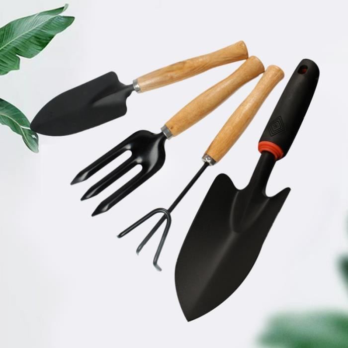 4 PCS Mini Jardinage Set Pelles Multifonctionnelles Pratiques Râteaux à 3 Dents pour Jardin Balcon Extérieur TAILLE-HAIE