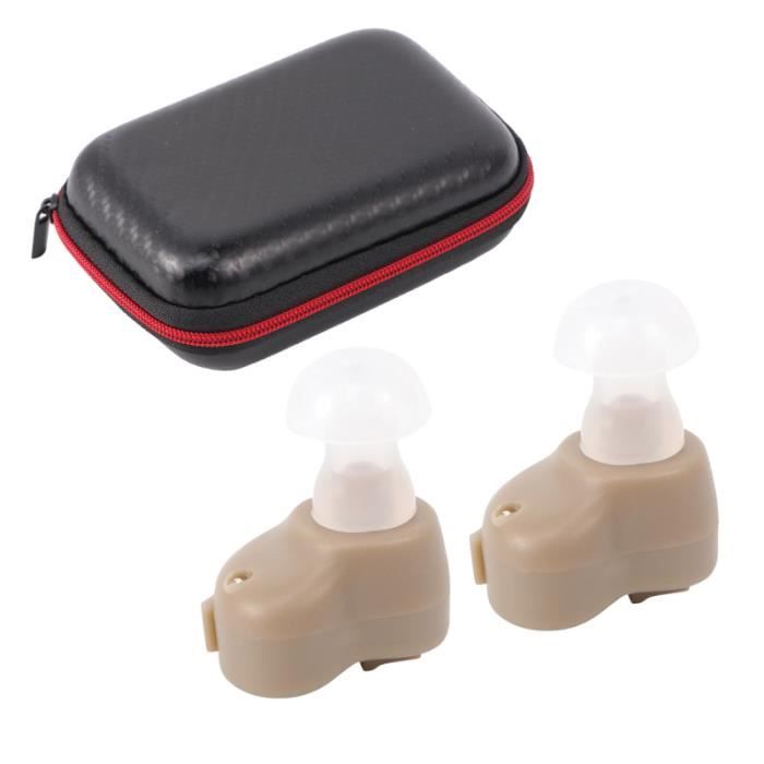 2pcs oreille invisible aide auditive son amplificateur écouteur AMPLIFICATEUR