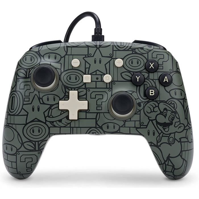 Manette Filaire Améliorée Super Mario Pop Nintendo Switch Et Switch Lite