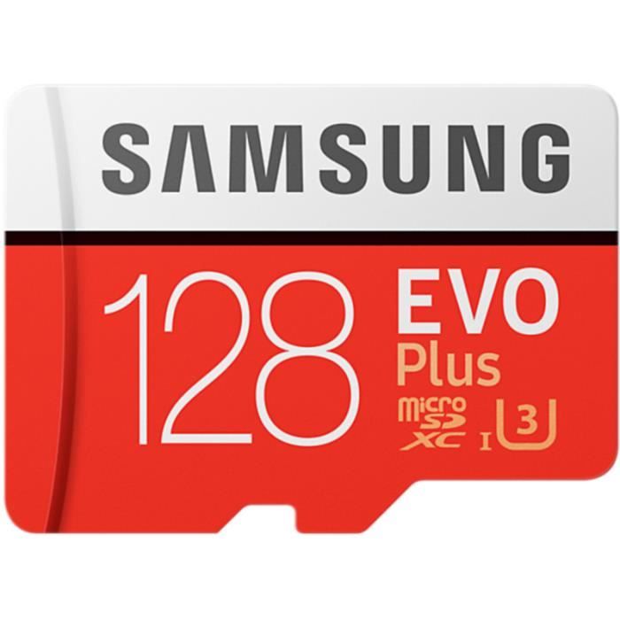 Carte Micro SD Samsung Micro SD 128Go EVO PLUS + adapt • Disque dur - Stockage • Informatique - Tablette